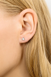 Треугольная серебряная серьга-пусета G-Metry Little Thing