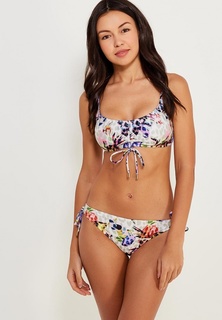 Лиф LOST INK ANIMAL PRINT ROUCHED FRONT BIKINI TOP