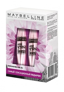 Набор Maybelline New York Тушь для ресниц "Lash Sensational", веерный объем, черная, 9,5 мл х2