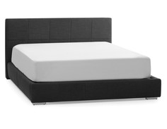 Мягкая кровать acer 160*200 (myfurnish) серый 176.0x100x218.0 см.