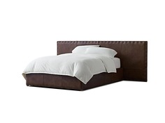 Мягкая кровать falcon pane (myfurnish) коричневый 195x100x215 см.