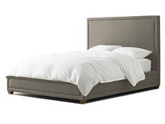 Мягкая кровать west end 200*200 (myfurnish) серый 216.0x130x215 см.