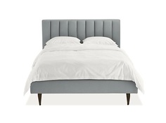 Мягкая кровать houston 180*200 (myfurnish) серый 196.0x120x212 см.