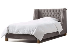 Кровать eldon bed 200*200 (ml) серый 195x94x206 см. M&L