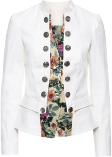 Пиджак 2 в 1 (белый в цветочек) Bonprix