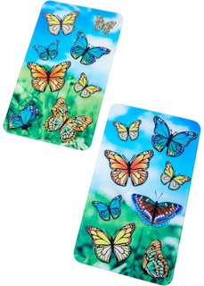 Пластина защитная для плиты Бабочки (2 шт.) (разные цвета) Bonprix