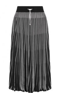 Плиссированная юбка-миди с эластичным поясом Valentino
