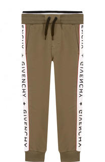 Хлопковые джоггеры с лампасами Givenchy