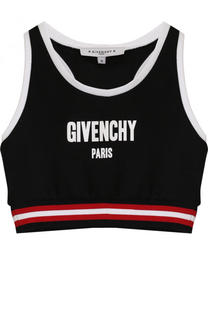 Топ джерси с контрастной отделкой Givenchy