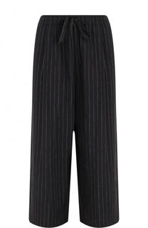 Укороченные брюки из вискозы в полоску Vince