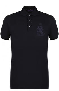 Хлопковое поло с вышивкой Ralph Lauren