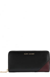 Кожаный кошелек на молнии с логотипом бренда Marc Jacobs
