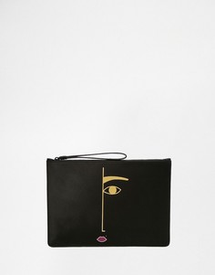 Клатч Lulu Guinness Rachel Face - Черный