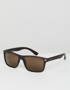 Черепаховые солнцезащитные очки в квадратной оправе Esprit - Коричневый