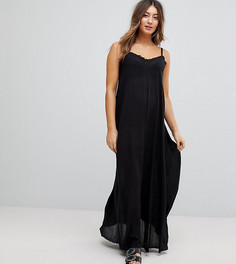 Платье макси с глубоким вырезом на спине ASOS Maternity - Черный