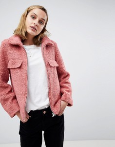 Пальто на молнии Moss Copenhagen - Розовый