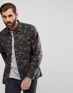 Джинсовая камуфляжная рубашка Levis - Зеленый