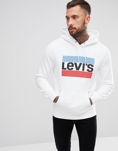 Худи белого цвета с логотипом Levis Sportwear - Белый