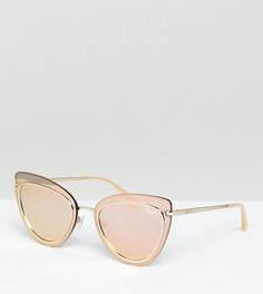 Солнцезащитные очки кошачий глаз цвета розового золота Quay Australia Primrose эксклюзивно для ASOS - Золотой