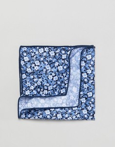 Платок для нагрудного кармана с цветочным принтом Jack & Jones - Темно-синий