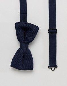 Вязаный галстук-бабочка Jack & Jones - Темно-синий