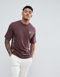 Длинная футболка с высоким воротом Puma - Коричневый