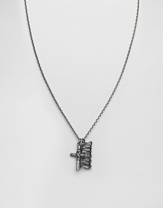 Ожерелье с подвеской-крестиком Seven London - Серебряный