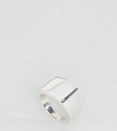 Серебряное квадратное кольцо-печатка Kingsley Ryan - Серебряный