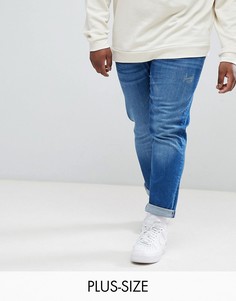 Выбеленные джинсы слим River Island PLUS - Синий