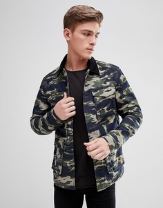 Куртка с камуфляжным принтом Jack & Jones Originals - Зеленый