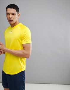 Желтая теннисная футболка с маленьким логотипом ellesse - Желтый