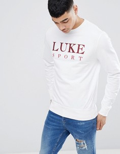 Белый свитшот с логотипом Luke Sport Pavey - Белый