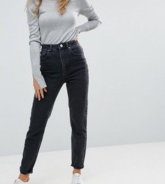 Черные выбеленные джинсы слим в винтажном стиле с завышенной талией ASOS DESIGN Farleigh - Черный