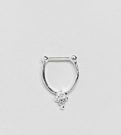 Серьги-кольца ASOS DESIGN - Серебряный