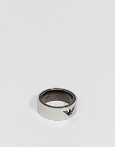 Серебристое кольцо с орлом Emporio Armani - Серебряный