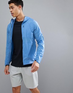 Синяя ветровка с капюшоном J.Lindeberg Activewear - Синий
