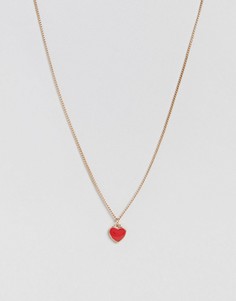 Ожерелье с сердечком Pieces - Золотой