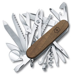 Складной нож VICTORINOX SwissChamp Wood, 29 функций, 31мм, дерево [1.6791.63]
