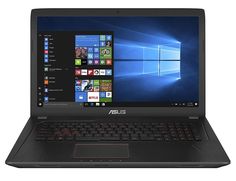 Ноутбук ASUS ROG FX753VE-GC215, 17.3&quot;, Intel Core i7 7700HQ 2.8ГГц, 16Гб, 1000Гб, nVidia GeForce GTX 1050 Ti - 4096 Мб, DVD-RW, Endless, 90NB0DN3-M03480, черный
