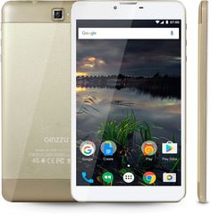 Планшет GINZZU GT-7210, 1GB, 8GB, 3G, 4G, Android 7.0 золотистый [00-00001036]