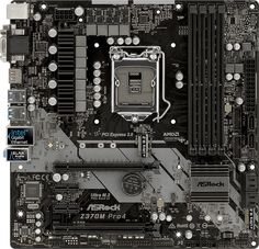 Материнская плата ASROCK Z370M PRO4, LGA 1151v2, Intel Z370, mATX, Ret