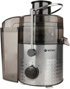 Соковыжималка VITEK VT-3658, центробежная, серебристый и черный [3658-vt-01]