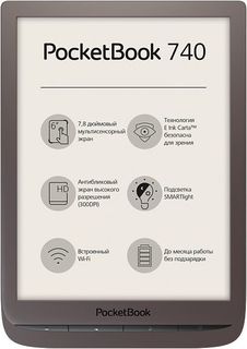 Электронная книга POCKETBOOK 740, 7.8&quot;, серый