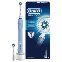 Электрическая зубная щетка ORAL-B CrossAction PRO-1000 белый