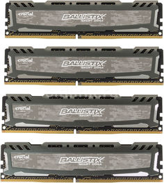 Модуль памяти CRUCIAL Ballistix Sport LT BLS4C4G4D240FSB DDR4 - 4x 4Гб 2400, DIMM, Ret