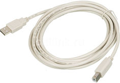 Кабель USB2.0 BURO USB A(m) - USB B(m), 3м, серый [usb2.0-am/bm-3]