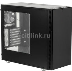 Корпус ATX FRACTAL DESIGN Define R5 Titanium Window, Midi-Tower, без БП, черный и серебристый