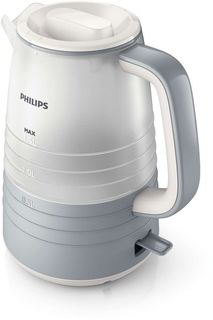 Чайник электрический PHILIPS HD9335/31, 2200Вт, серый и белый