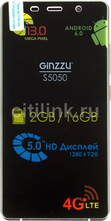 Смартфон GINZZU S5050, белый