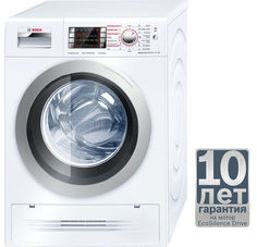 Стиральная машина BOSCH WVH28442OE, фронтальная загрузка, белый